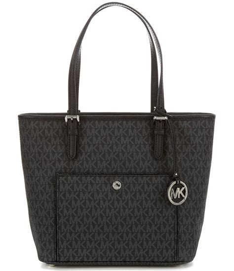 michael kors jet set medium signature snap pocket tote|Michael Kors designer tote jetset.